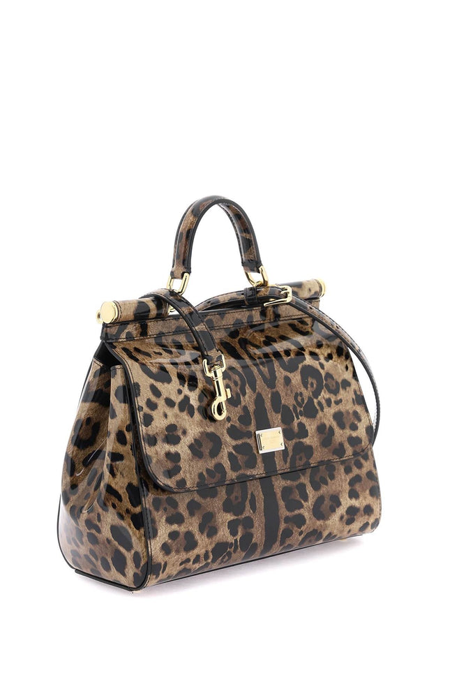 leopard leather medium 'sicily' bag