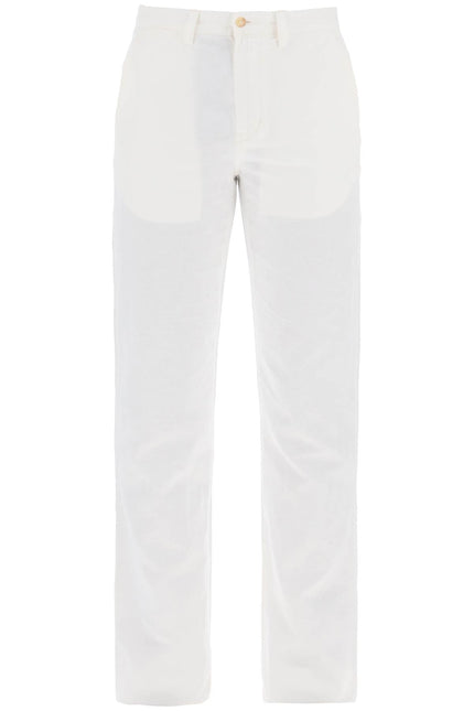 Lightweight Linen And Cotton Trousers