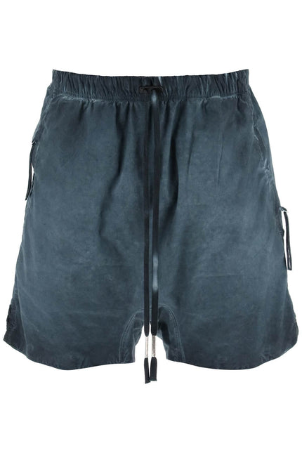 Linen And Cotton Baggy Bermuda Shorts