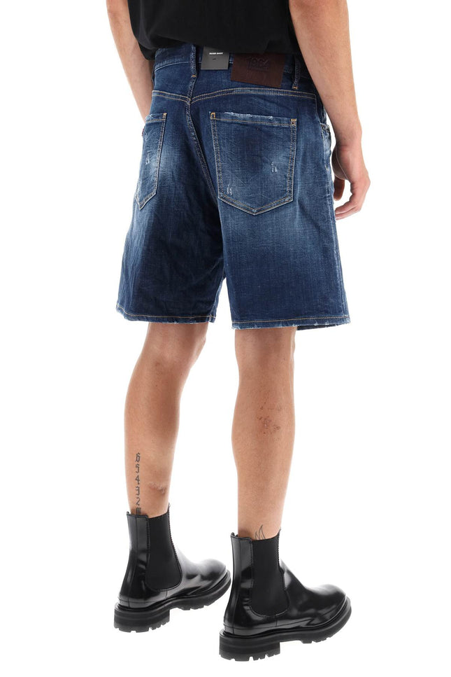 Loose Shorts In Used Denim
