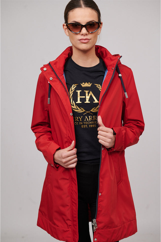 Lorena Parka Raincoat Light & Waterproof-Clothing - Women-Henry Arroway-Red-XS-Urbanheer