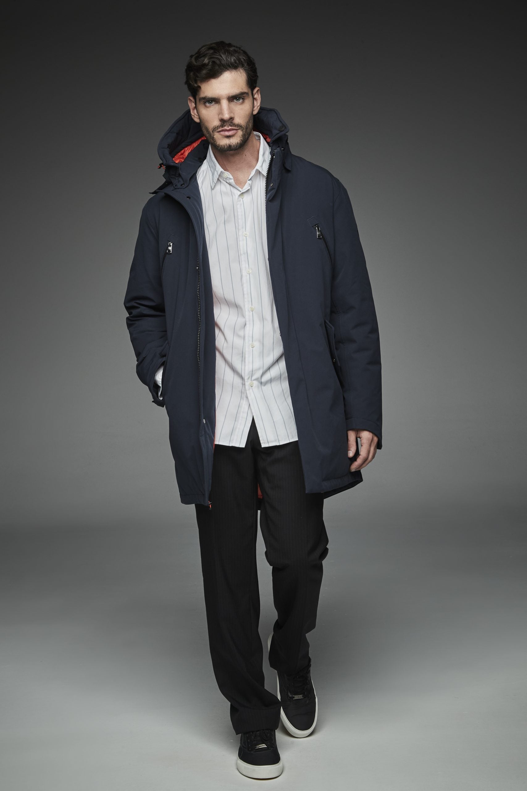 Men Long padded jacket MACIU-Jacket-Henry Arroway-S-Navy-Urbanheer