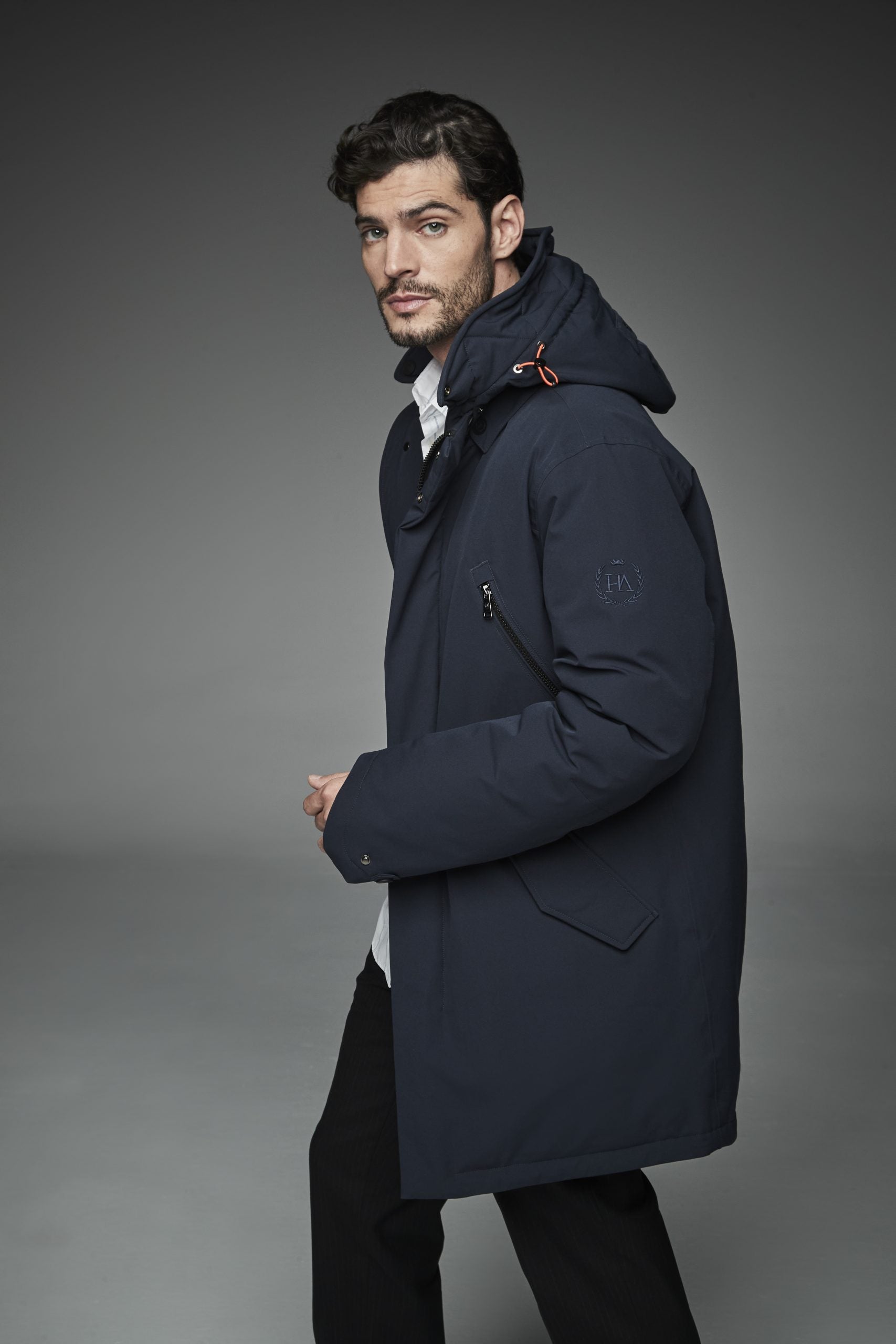 Men Long padded jacket MACIU-Jacket-Henry Arroway-S-Navy-Urbanheer