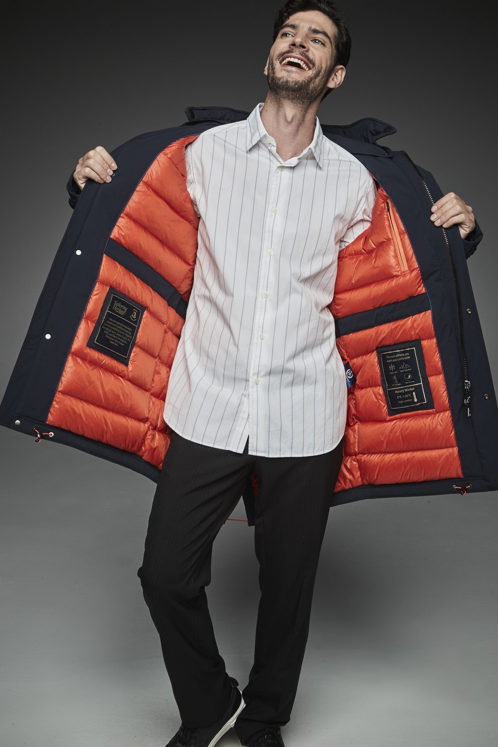 Men Long padded jacket MACIU-Jacket-Henry Arroway-S-Navy-Urbanheer