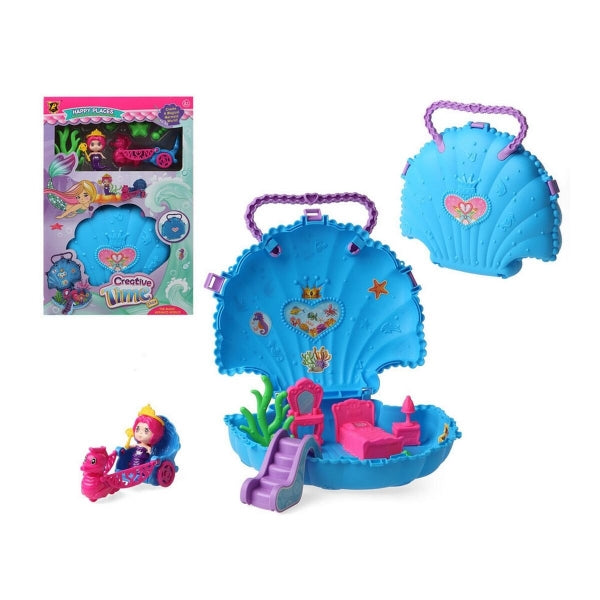 Mermaid Doll Creative Time Play Blue (36 X 24 Cm)-Big Buy Kids-Urbanheer