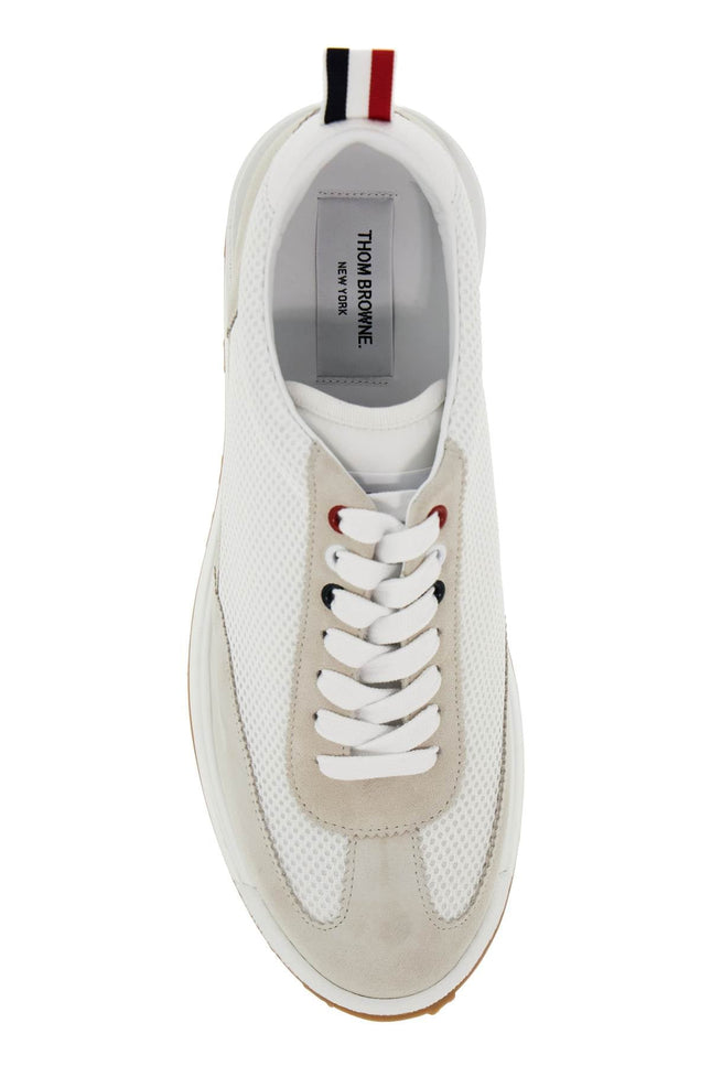 mesh and suede leather sneakers in 9