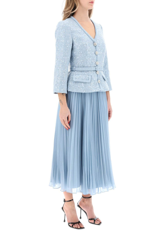 midi dress with pleated skirt