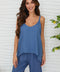Adjustable Strap Linen Tank Top