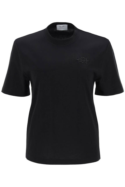 'Monforte' T-Shirt With Tonal Logo Embroidery