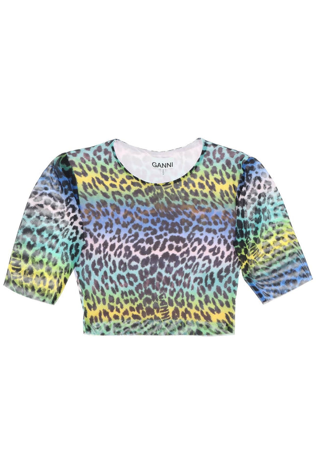 Multicolor Leopard Print Crop Top