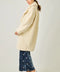 Double Breasted Faux Fur Coat - Ivory