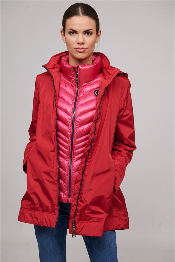 Henry Arroway Niccols Women Puffer Jacket-Clothing - Women-Henry Arroway-Red-S-Urbanheer