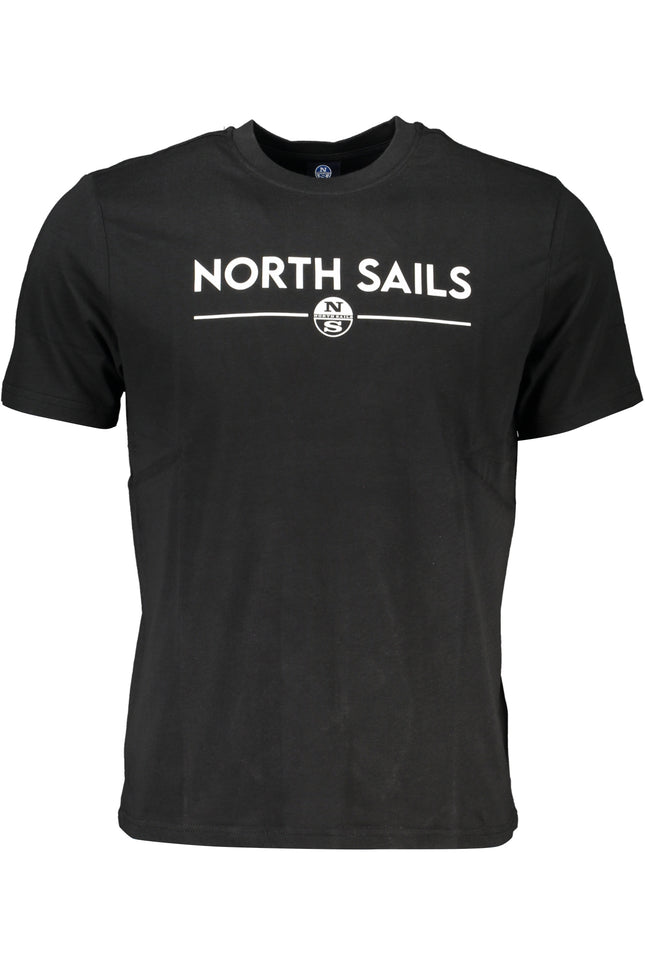 NORTH SAILS MEN'S SHORT SLEEVE T-SHIRT BLACK-T-Shirt-NORTH SAILS-Urbanheer