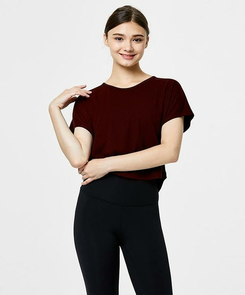 Charming Crop Sleeve-Green Apple-2-Burgundy-Urbanheer
