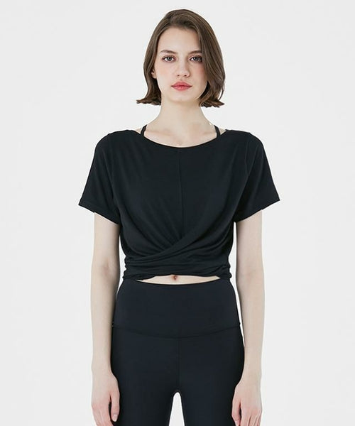 Twisty Short Sleeve-Green Apple-4-Black-Urbanheer