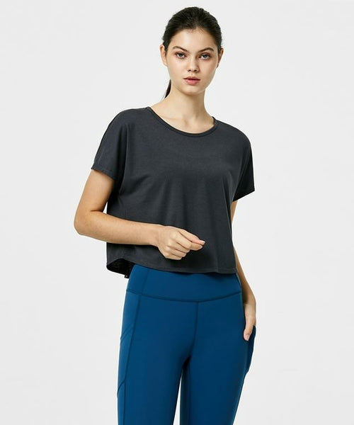 Charming Crop Sleeve-Green Apple-2-Storm Grey-Urbanheer