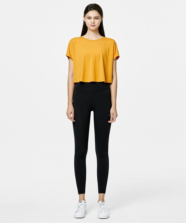 Charming Crop Sleeve-Green Apple-2-Sunrise Yellow-Urbanheer