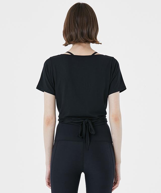 Twisty Short Sleeve-Green Apple-2-Lily White-Urbanheer