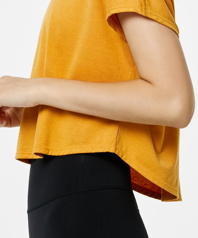 Charming Crop Sleeve-Green Apple-2-Sunrise Yellow-Urbanheer