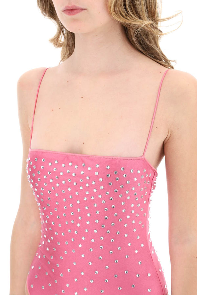 One-Piece Swimsuit With Crystals