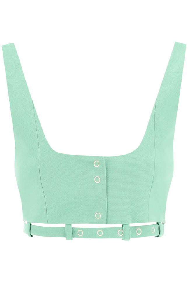 Organic Cotton Cropped Top - Green