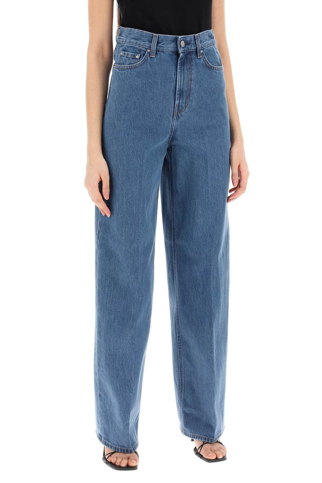organic cotton wide leg jeans.