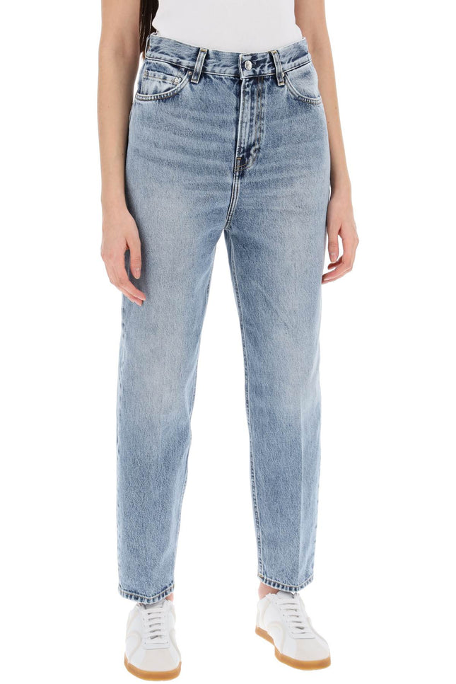 organic denim tapered jeans