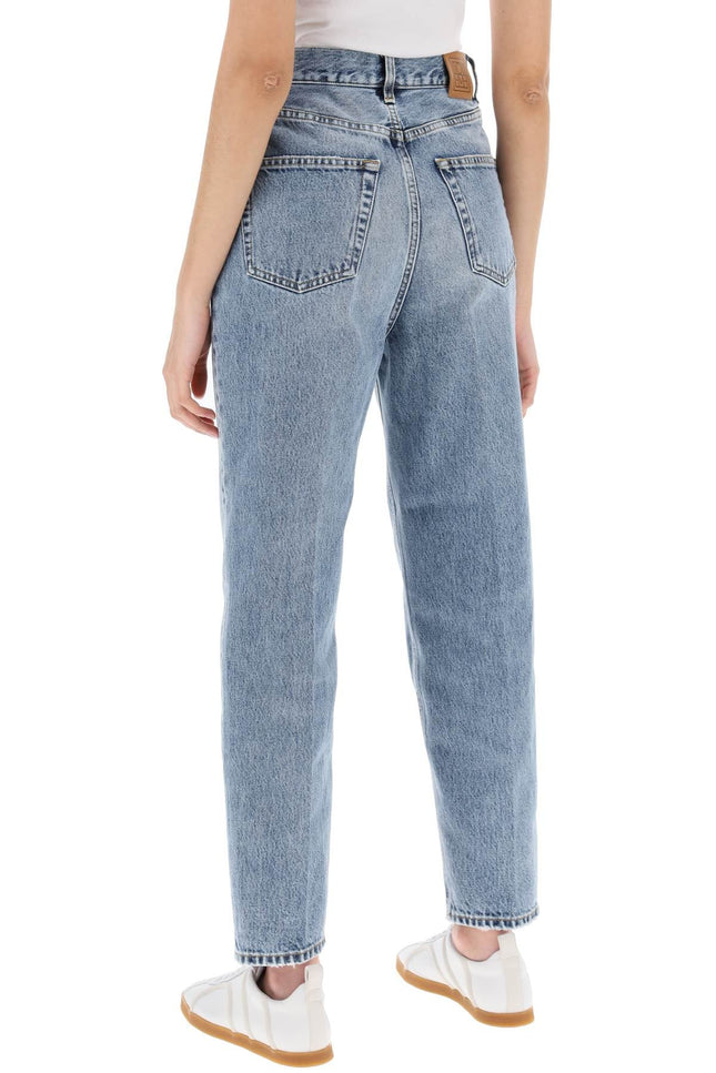 organic denim tapered jeans