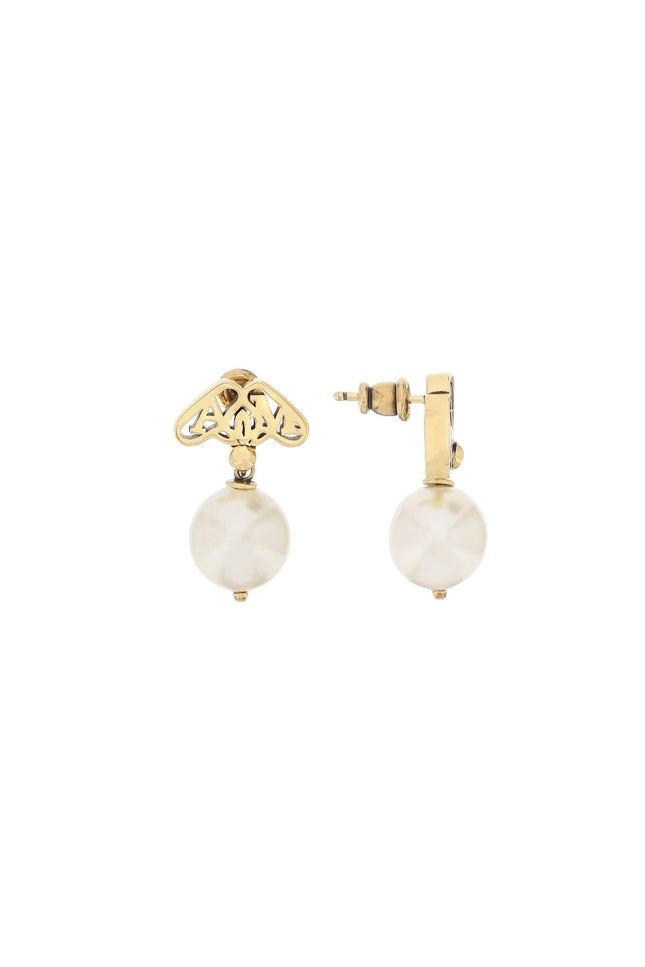 pearl and seal earrings