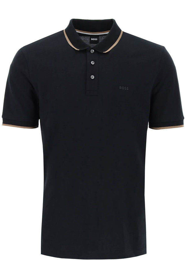 polo shirt with contrasting edges