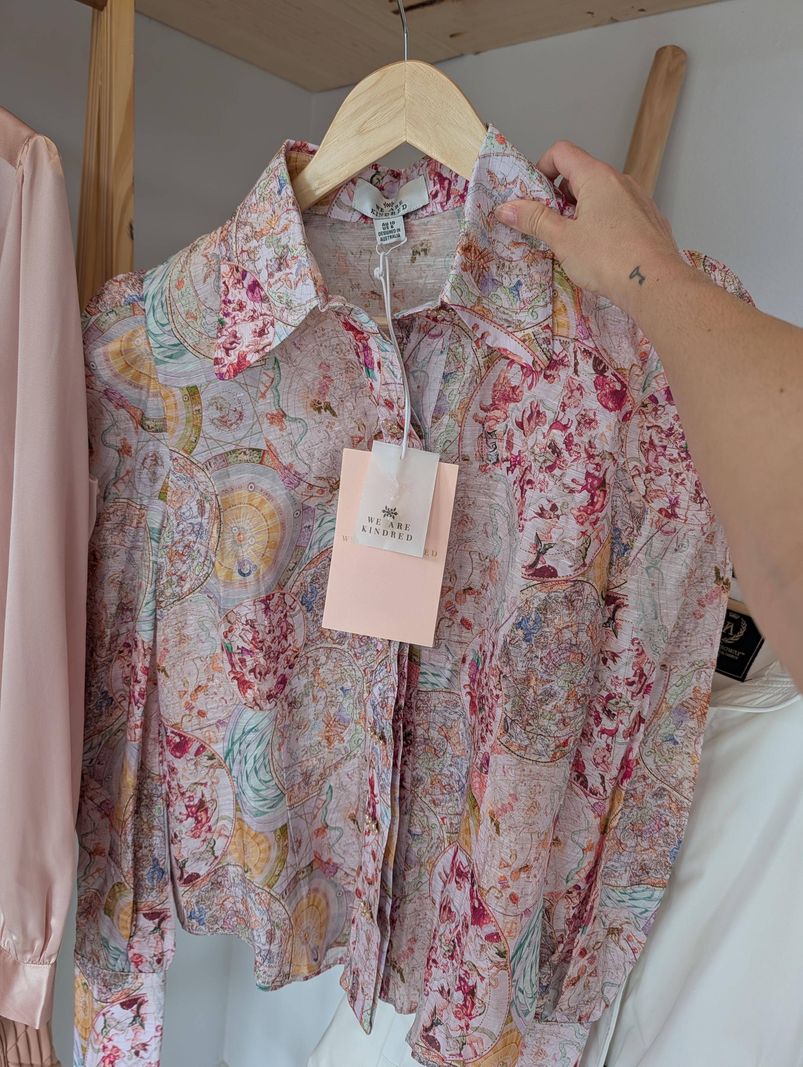 Cyrus Silk Puff Sleeve Blouse