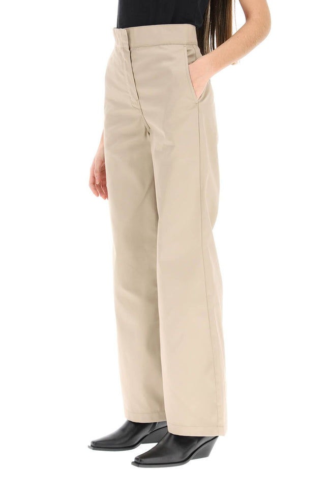reversed waistband chino pants - Beige
