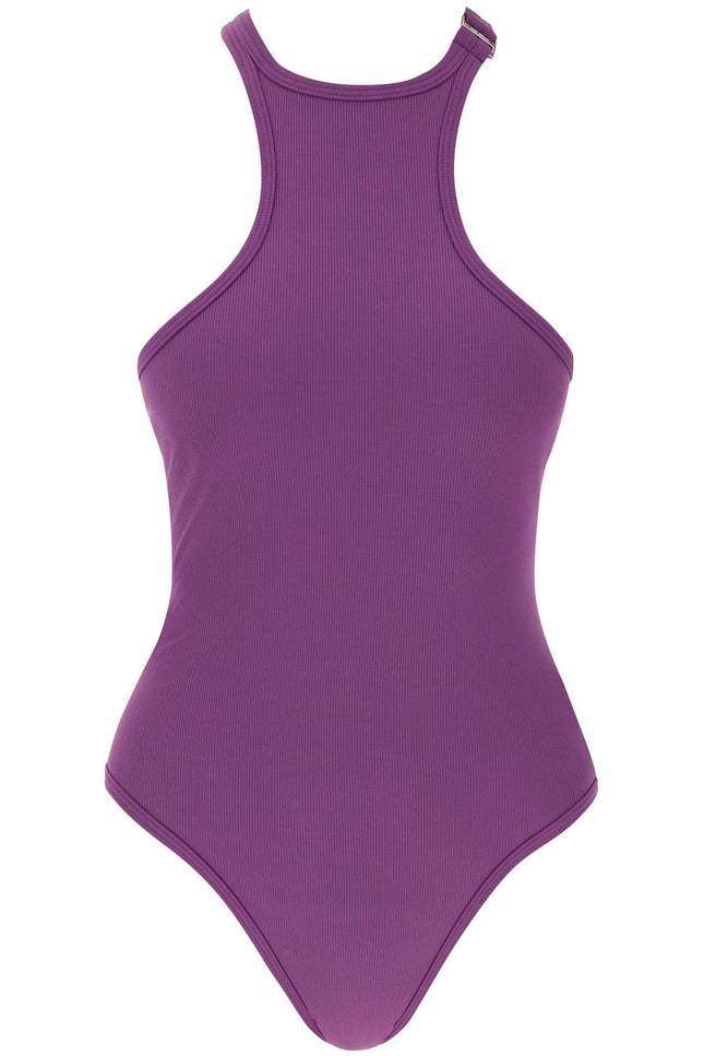 ribbed lycra one-piece swims