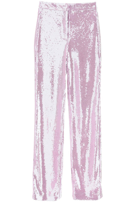 'Robyana' Sequined Pants - Purple