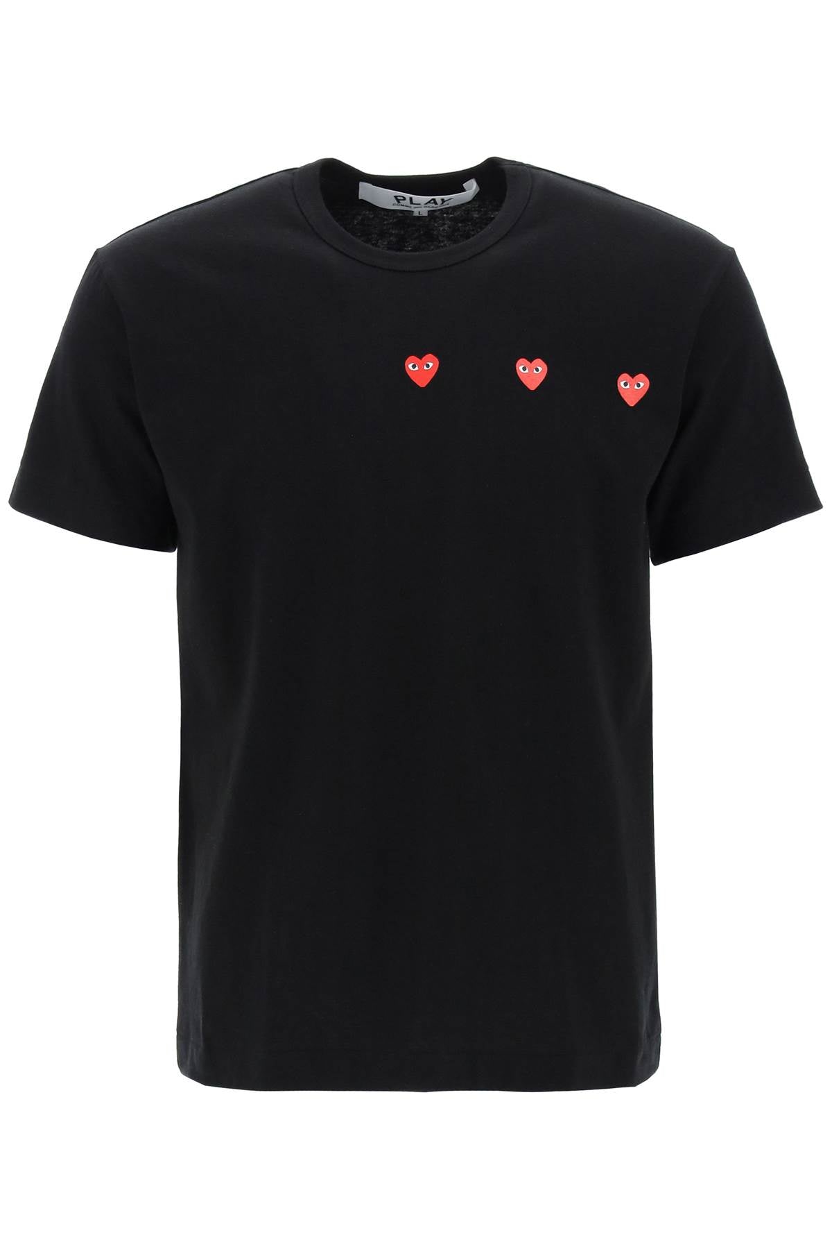 "Round-Neck T-Shirt With Heart-men > clothing > t-shirts and sweatshirts > t-shirts-Comme Des Garcons Play-l-Grigio-Urbanheer
