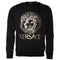 Versace Black Hoodie with Gold Medusa Logo