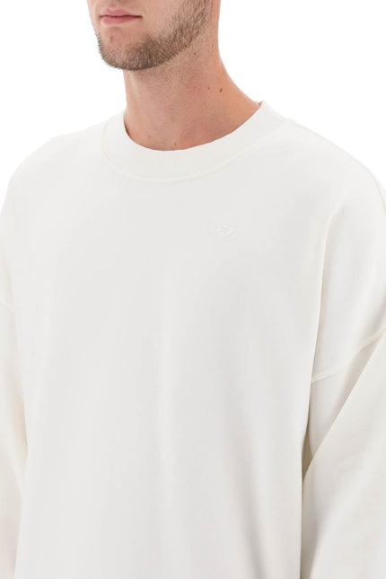 'S-Strapoval' Sweatshirt With Back Destroyed-Effect Logo