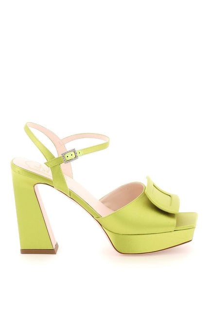 Satin Sandals - Green