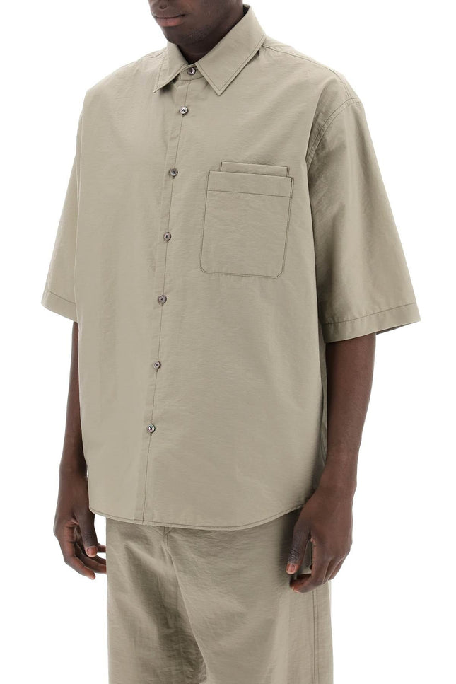 Short-Sleeved Cotton Fluid Shirt
