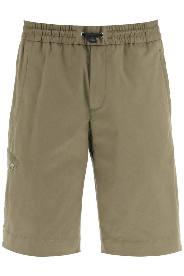 shorts with hook-and-loop closure