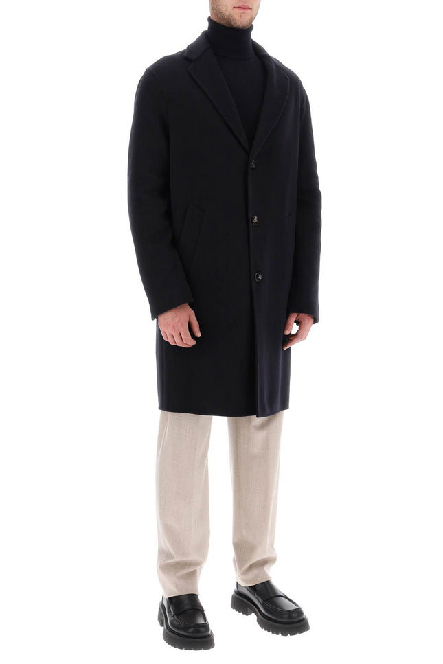 single-breasted coat in cashmere