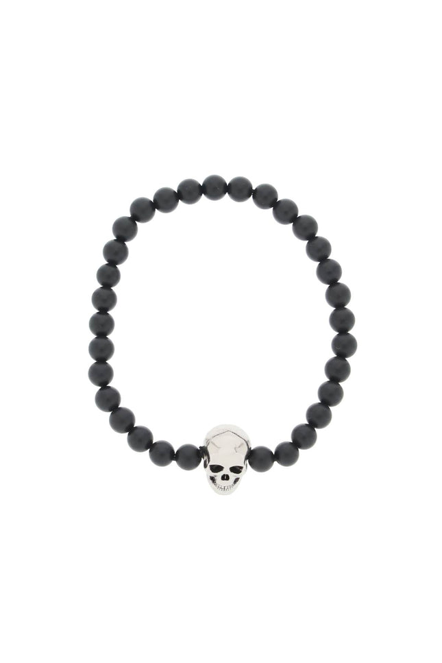 Skull Bracelet With Pearls