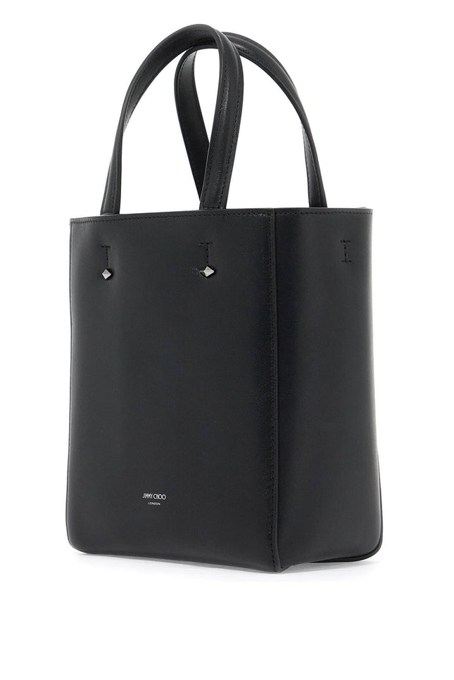smooth leather lenny n/s tote bag. - Black