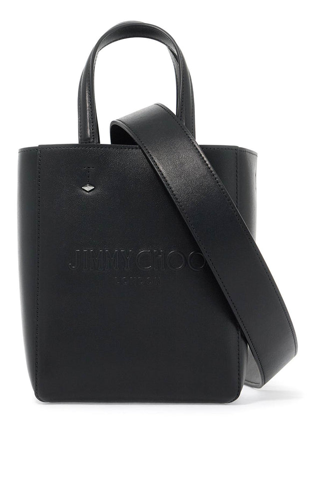 smooth leather lenny n/s tote bag. - Black