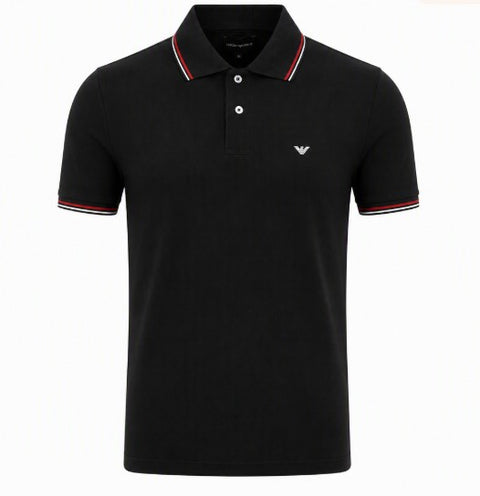 Emporio Armani Short-Sleeved Polo Shirt Navy Blue