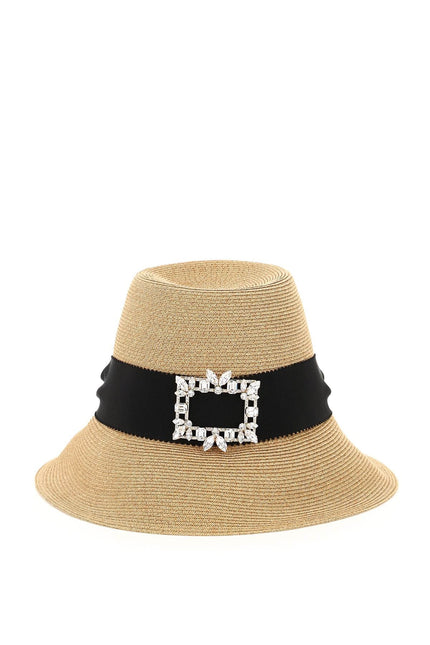 Straw Hat With Broche Vivier Buckle