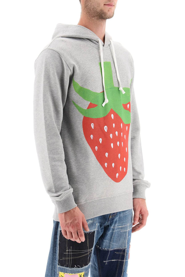 strawberry printed hoodie