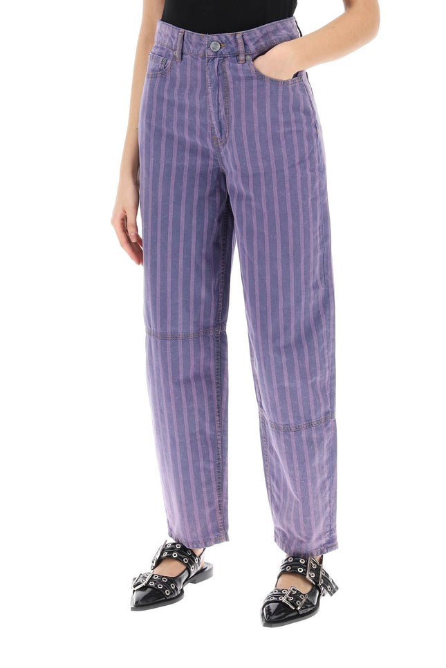 Striped Starry Jeans - Purple