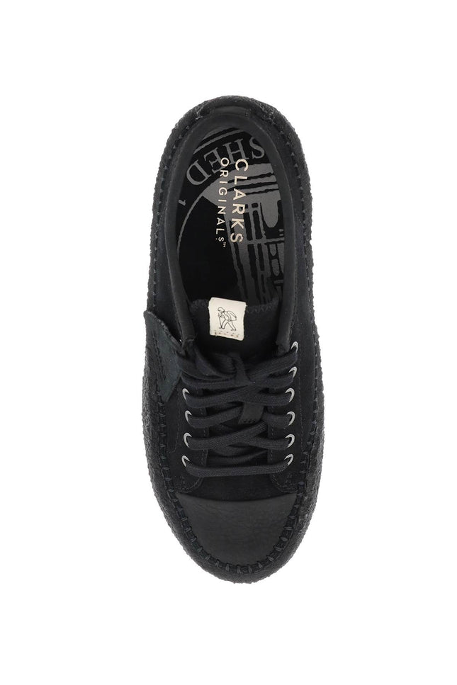 Suede Leather 'Caravan' Sneakers - Black