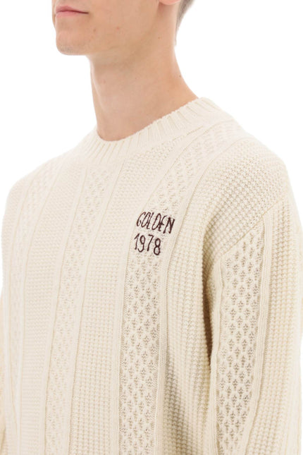 Sweater With Hand-Embroidered Logo